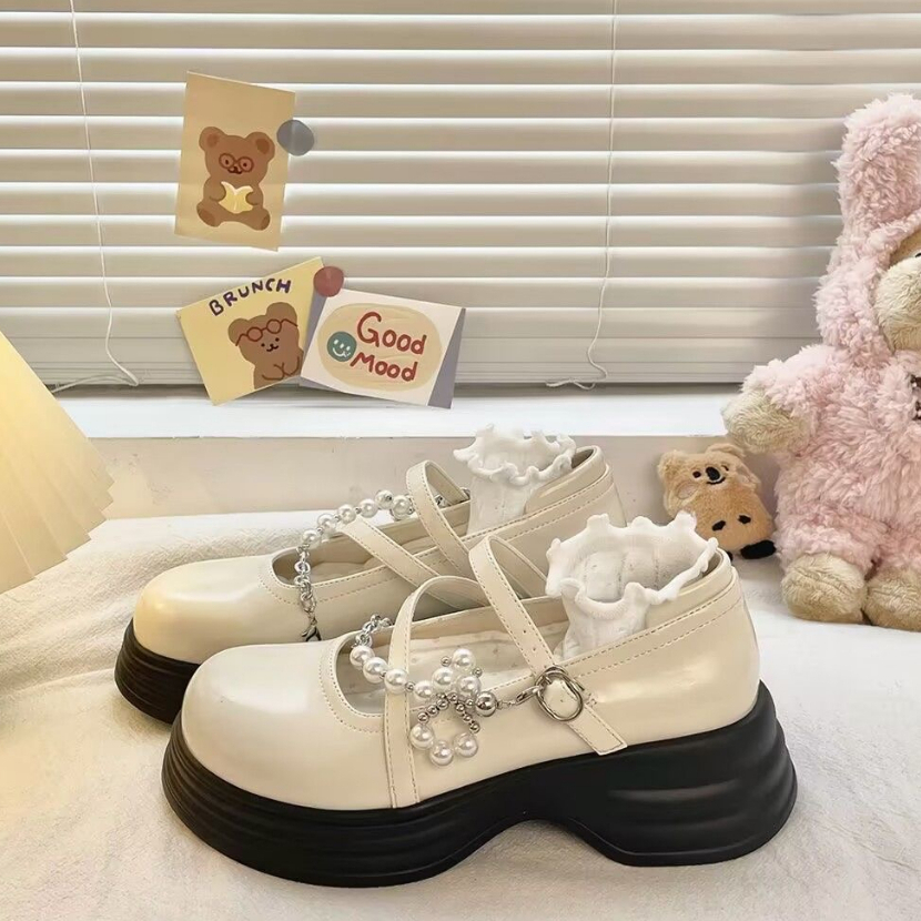 UETEEY giày búp bê Mary Jane Lolita Đế da mềm đế êm thời trang 2023 B28G17U