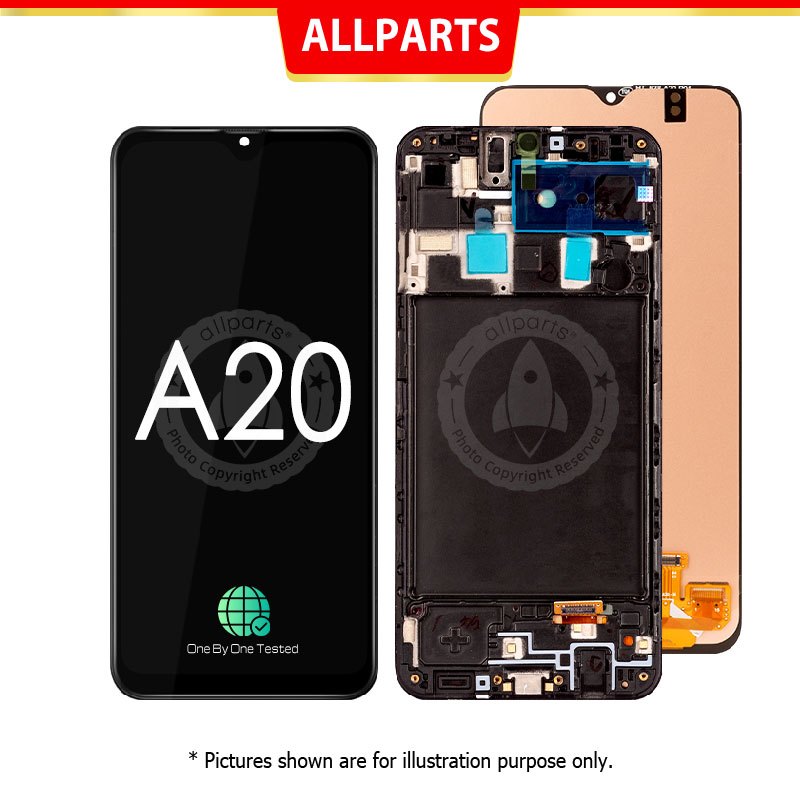 Màn Hình Thay Thế Cho điện thoại SAMSUNG Galaxy A20 A205 A205F Liền Khung Man Hinh Zin