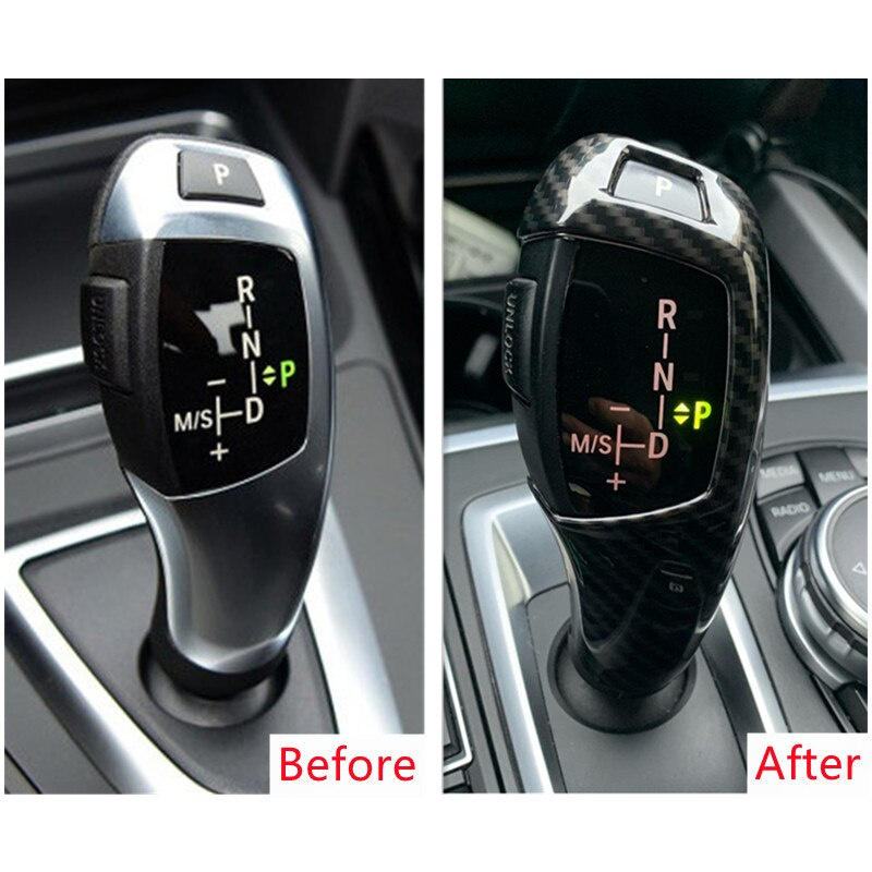 Vỏ Bọc Cần Số Xe Hơi BMW F20 F30 F31 F34 X5 F15 X6 F16 Bằng Sợi Carbon