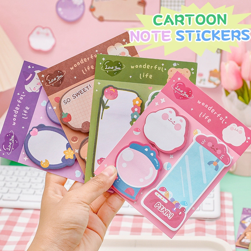 Miu🔮Set 3 món Giấy Note Wonderful Life nhiều mẫu dễ thương, giấy ghi chú