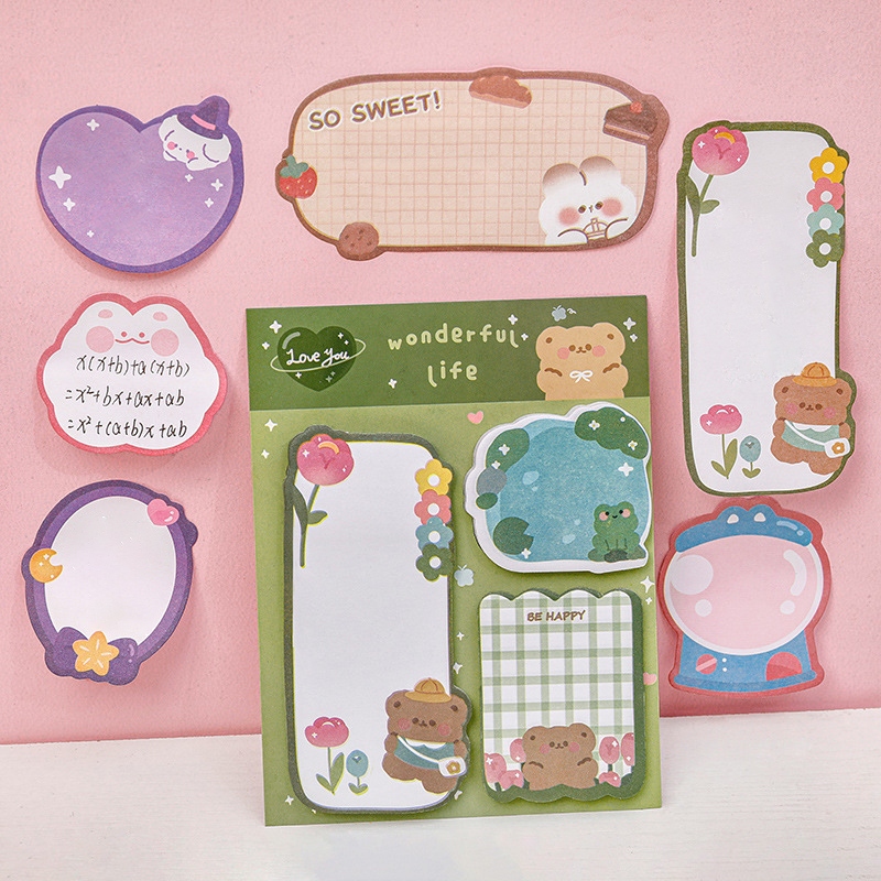 Miu🔮Set 3 món Giấy Note Wonderful Life nhiều mẫu dễ thương, giấy ghi chú