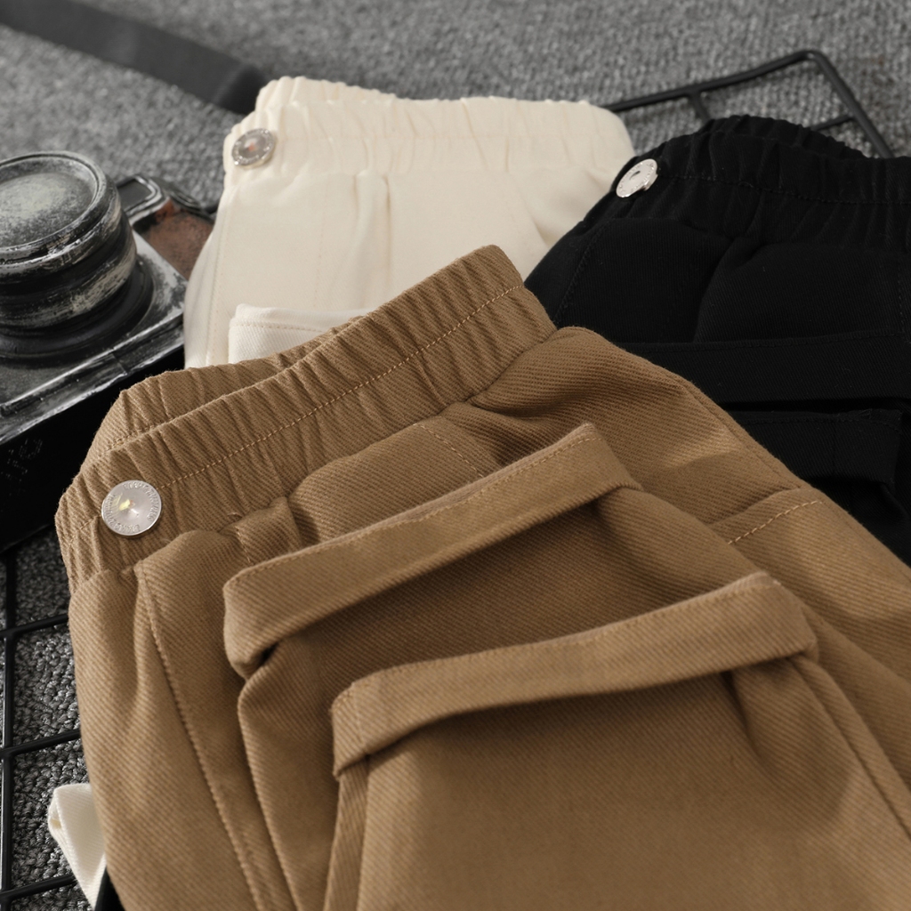 Quần Dài cotton Trơn Thời Trang Xuân Thu Hàn Quốc Mới Cho Bé Trai