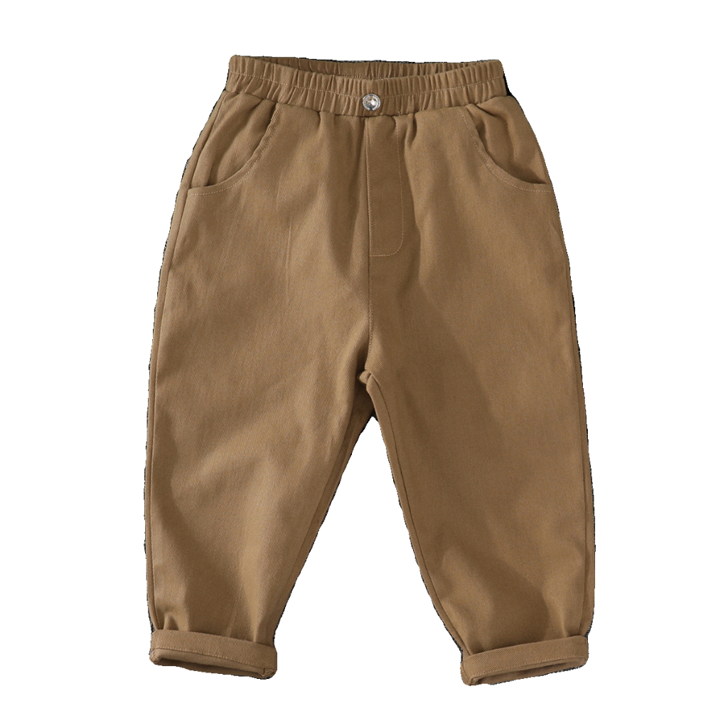 Quần Dài cotton Trơn Thời Trang Xuân Thu Hàn Quốc Mới Cho Bé Trai