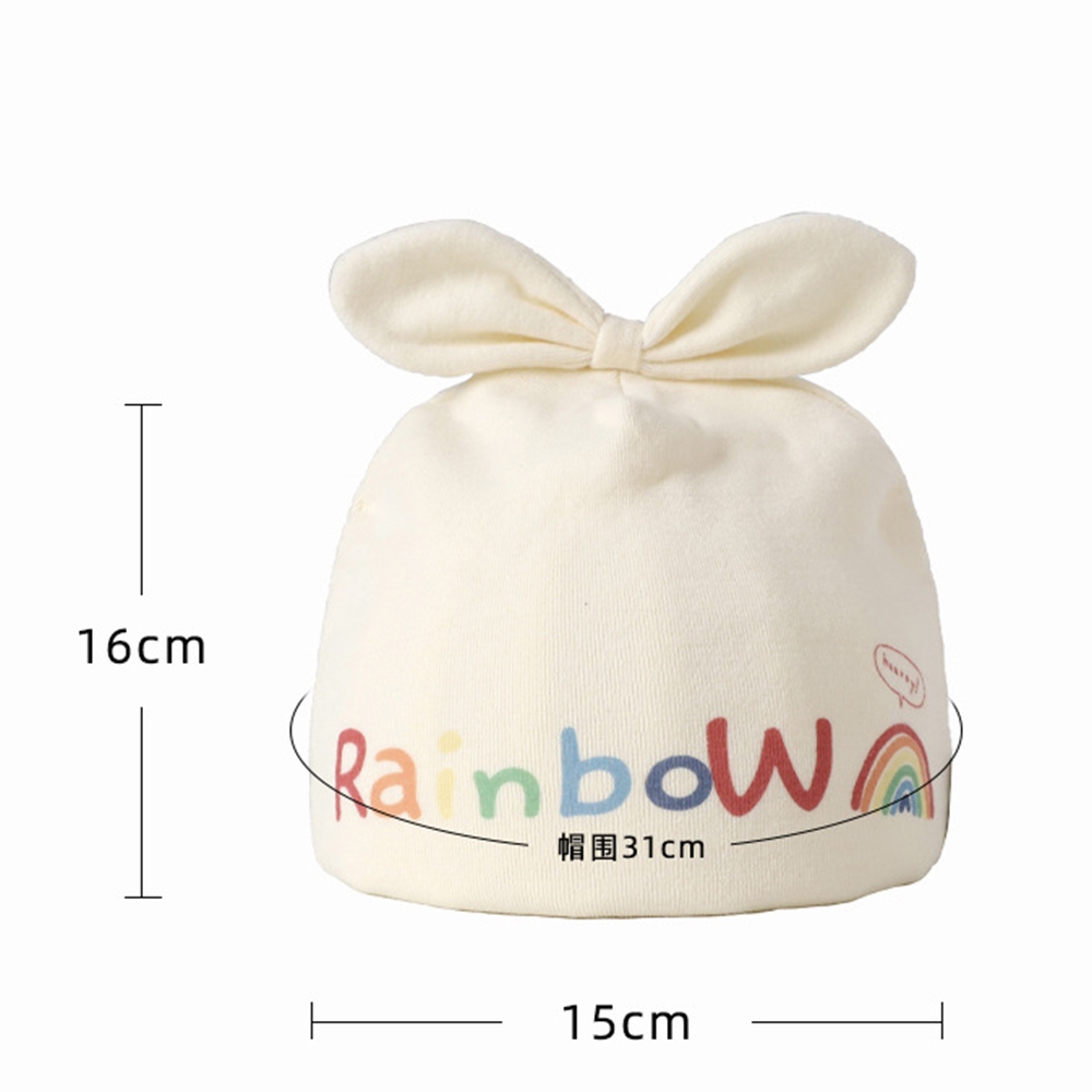 Mũ cotton Chấm Bi Đính Hoa Chất Lượng Cao Thời Trang Xuân Thu Cho Bé Sơ Sinh Từ 0-3 Tháng Tuổi