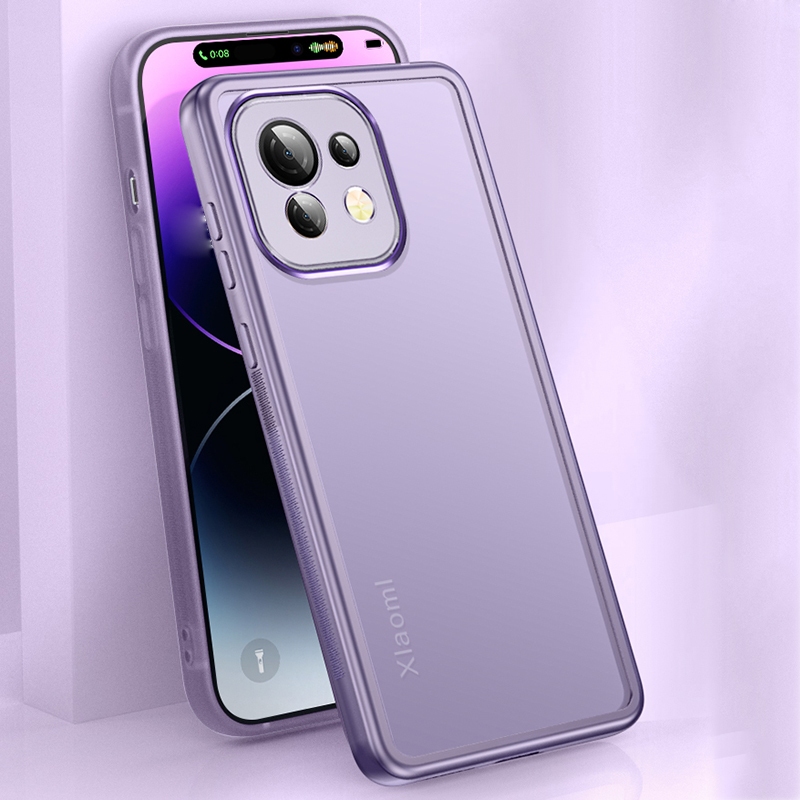 Ôp Điện Thoại Silicon Dẻo Trong Suốt Kèm Miếng Dán Bảo Vệ Camera Cho xiaomi mi 13 12 11 lite 5g ne 13t 12t 11t pro Ốp