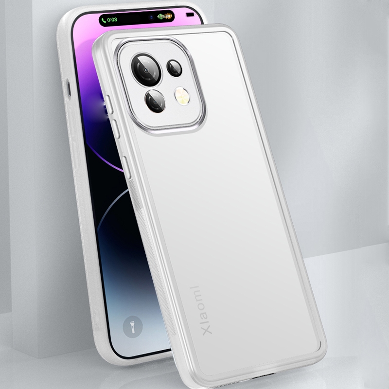 Ôp Điện Thoại Silicon Dẻo Trong Suốt Kèm Miếng Dán Bảo Vệ Camera Cho xiaomi mi 13 12 11 lite 5g ne 13t 12t 11t pro Ốp