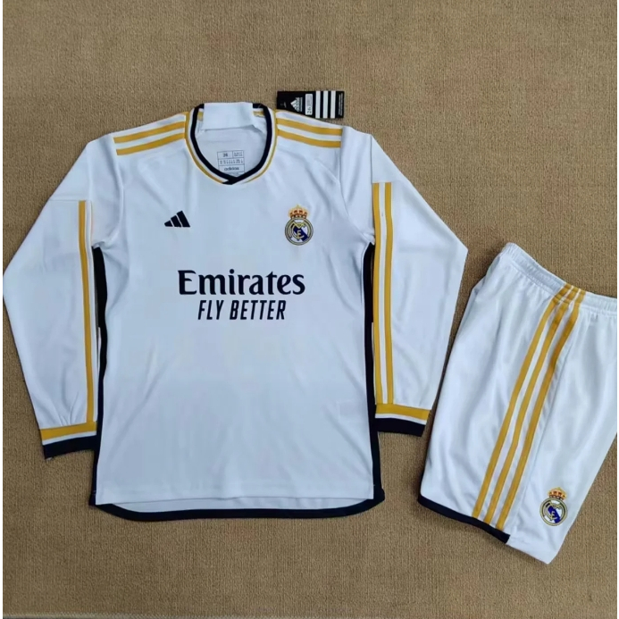 Áo Thun Bóng Đá Dài Tay real madrid Cho Bé