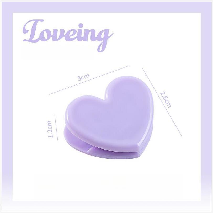 Kẹp Giấy Hình Trái Tim Màu Hồng Xinh Xắn