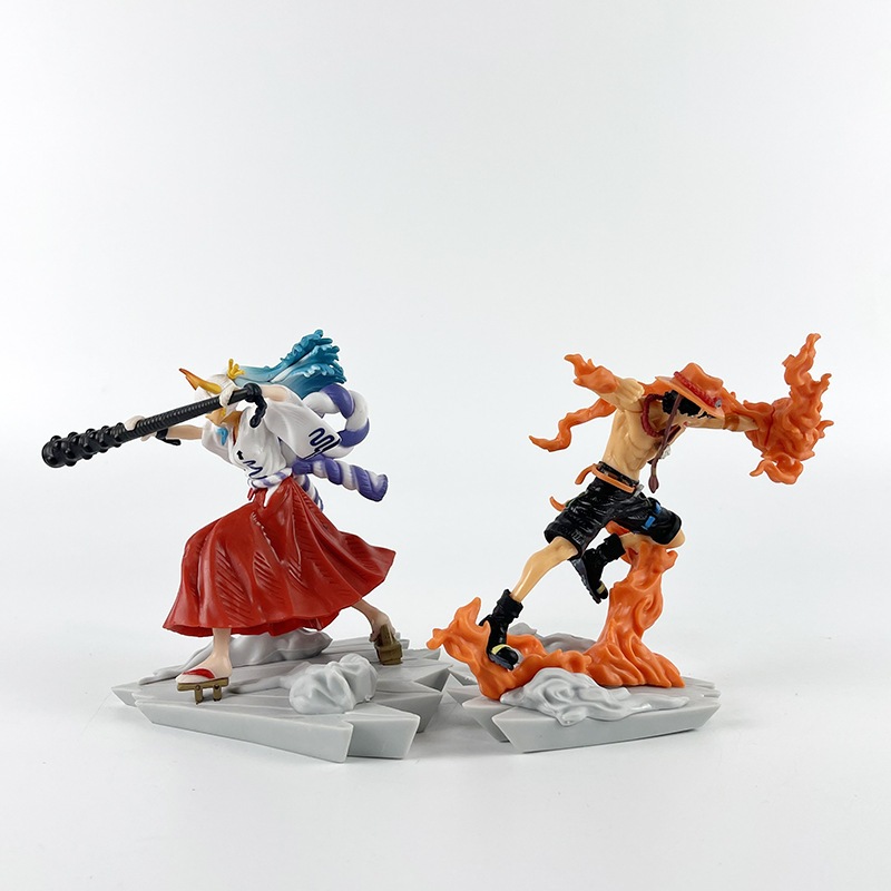 Mô Hình Nhân Vật ace yamato luffy gk Trong one piece 12.5cm
