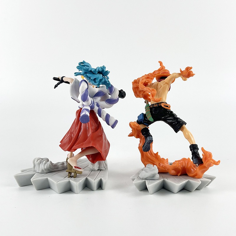 Mô Hình Nhân Vật ace yamato luffy gk Trong one piece 12.5cm