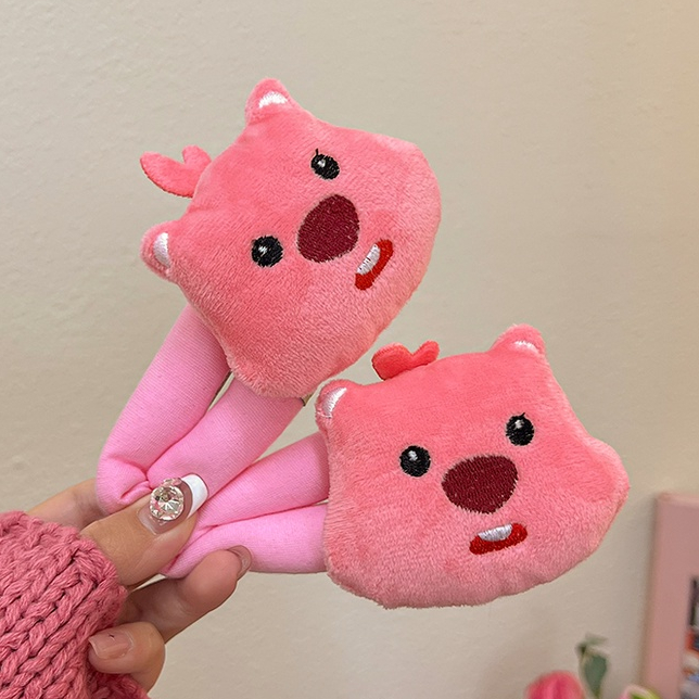 Kẹp Tóc Lông Xù Kiểu Hoạt Hình Đáng Yêu Cho Nữ Mùa Đông