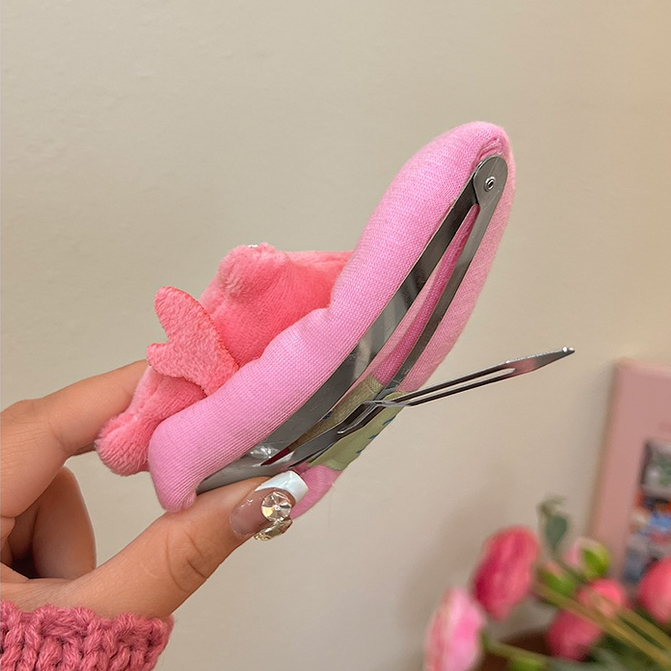 Kẹp Tóc Lông Xù Kiểu Hoạt Hình Đáng Yêu Cho Nữ Mùa Đông