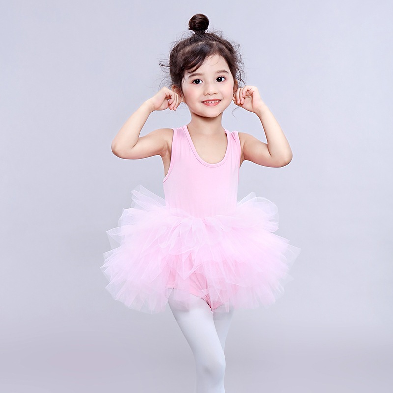 Mới Đầm Múa Ba Lê Tay Dài Phối Lưới Thiết Kế Dễ Thương Cho Bé Gái