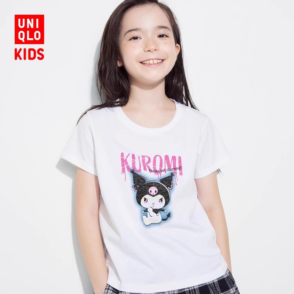 Uniqlo Áo Thun Ngắn Tay In Hình sanrio Cho Mẹ Và Bé 464084