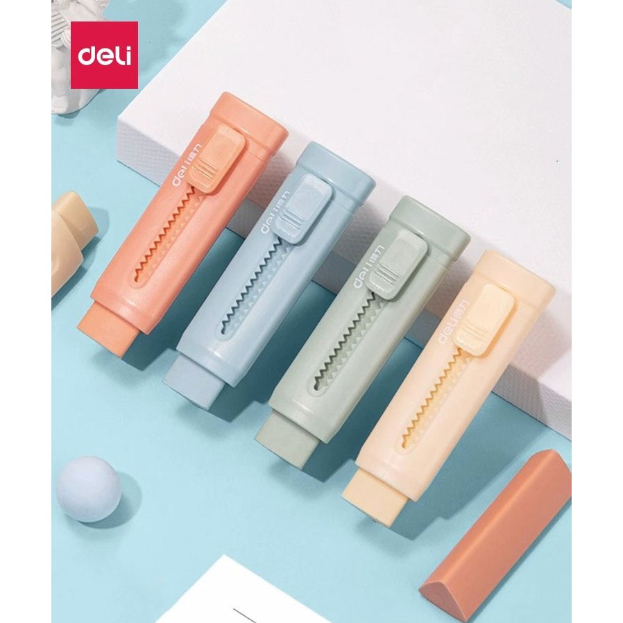 Deli Gôm Tẩy Dạng Kéo Tiện Dụng Cho Học Sinh