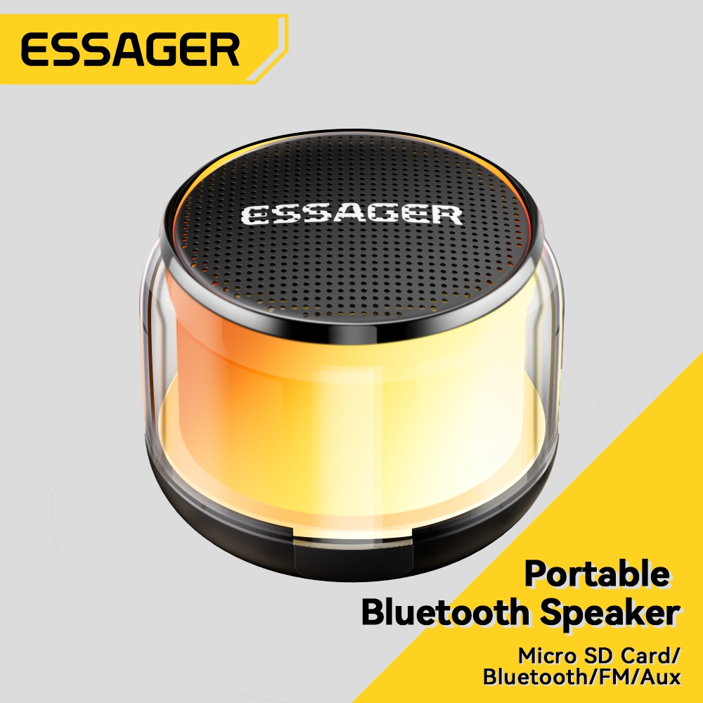 Essager Loa bluetooth 5.0 Không Dây Hỗ Trợ Thẻ Nhớ sd Cho Máy Tính Điện Thoại