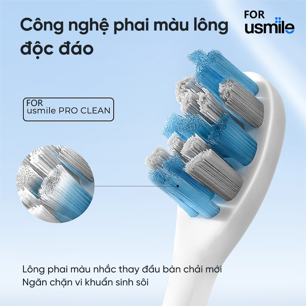 20 chiếc - Đầu Bàn Chải Đánh Răng Điện For Usmile Thay Thế Cho Bé y1 / y1s / u1 / u2 / u3 / q1 / q3 / For Usmile Professional Clean PRO01