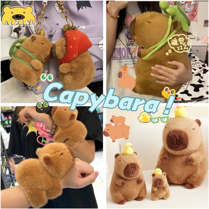🔥CÓ SẴN🔥Gấu bông Capybara siêu mềm Búp Bê Nhồi Bông Capybara Mềm Mại Đáng Yêu, Gấu Bông Mô Phỏng Capybara