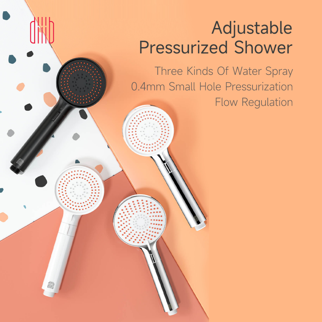 Đầu Vòi Hoa Sen xiaomi youpin diiib Tăng Áp Nước 0.4mm Ba Loại Công Tắc Phun Nước