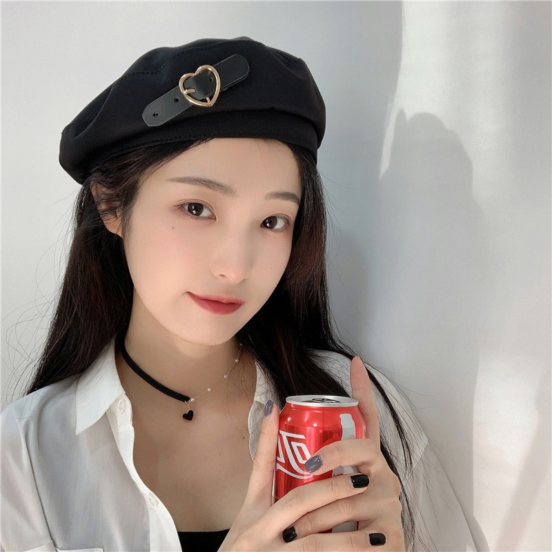 Mũ beret Da Thoáng Khí Phong Cách Hàn Quốc Thời Trang Mùa Hè Cho Nữ