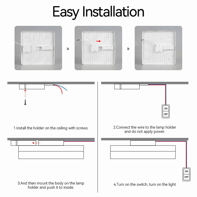 Canmeijia Đèn led Gắn Trần Siêu Mỏng 220v 15w 20w 30w 50w Trang Trí Nội Thất