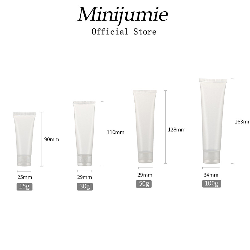 Chai rỗng MINIJUMIE bằng nhựa trong suốt dung tích 30 / 50ml / 100ml tiện dụng khi đi du lịch