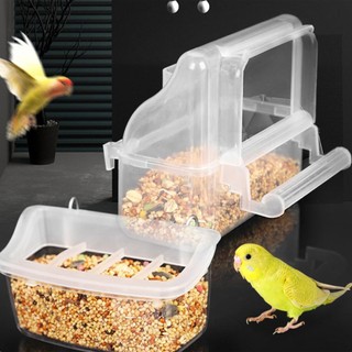 Hộp Đựng Thức Ăn Cho Chim Bằng Nhựa Chống Văng Nước