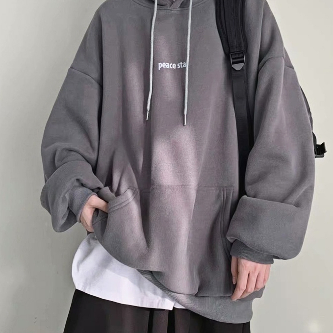 ✦AFFLIGA✦ Áo Hoodie Rộng In Chữ Thời Trang Hàn Quốc Dành Cho Nam Nữ