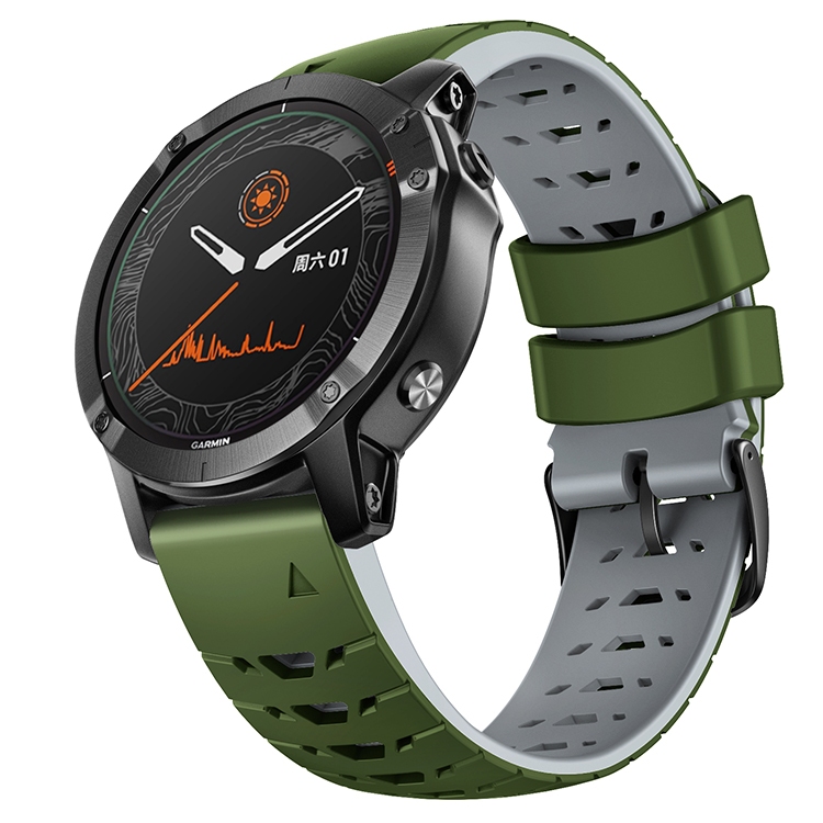 Dây Đeo Silicon Hai Màu 22mm Cho Đồng Hồ garmin