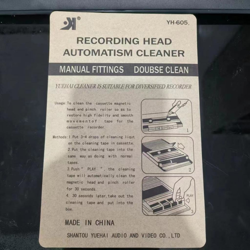 Băng Keo cassette Từ Tính Vệ Sinh Máy Nghe Nhạc Khô Và Ướt Tiện Dụng