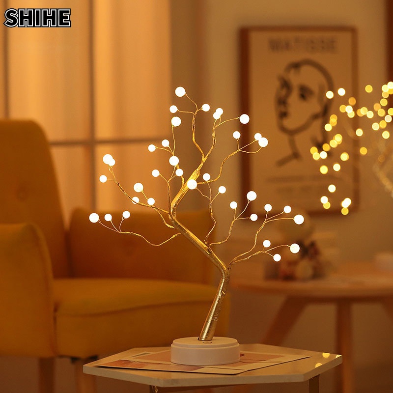SHIHE Cây Đính Ngọc Trai Giả Có Đèn led Phát Sáng Trang Trí Trong Nhà / Lễ Tạ Ơn / Tiệc Giáng Sinh