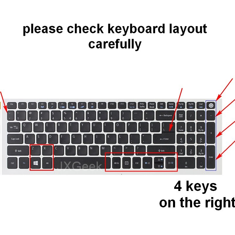 Tấm Lót Bảo Vệ Bàn Phím Máy Tính Acer Aspire E5-575G-51Sf A615 E15 E 15 E5-576 E5576 V3 V15 E5-553G / 575g / Aspire 3 5 7 Series