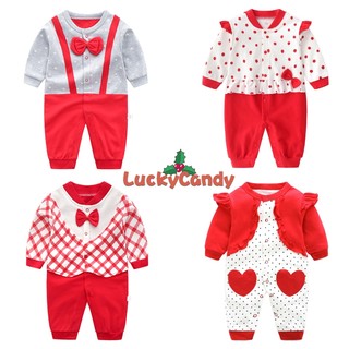 Áo liền quần LUCKYCANDY tay dài màu kẹo kèm cà vạt nơ phong cách One Piece dành cho bé trai