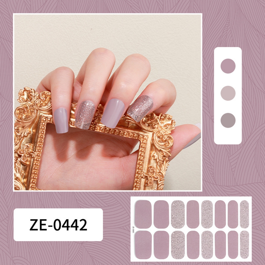 16 Chiếc Gel Bán Chữa Móng Tay Quấn Móng Tay Gel Ba Lan Dải Dành Cho Bé Gái Nữ