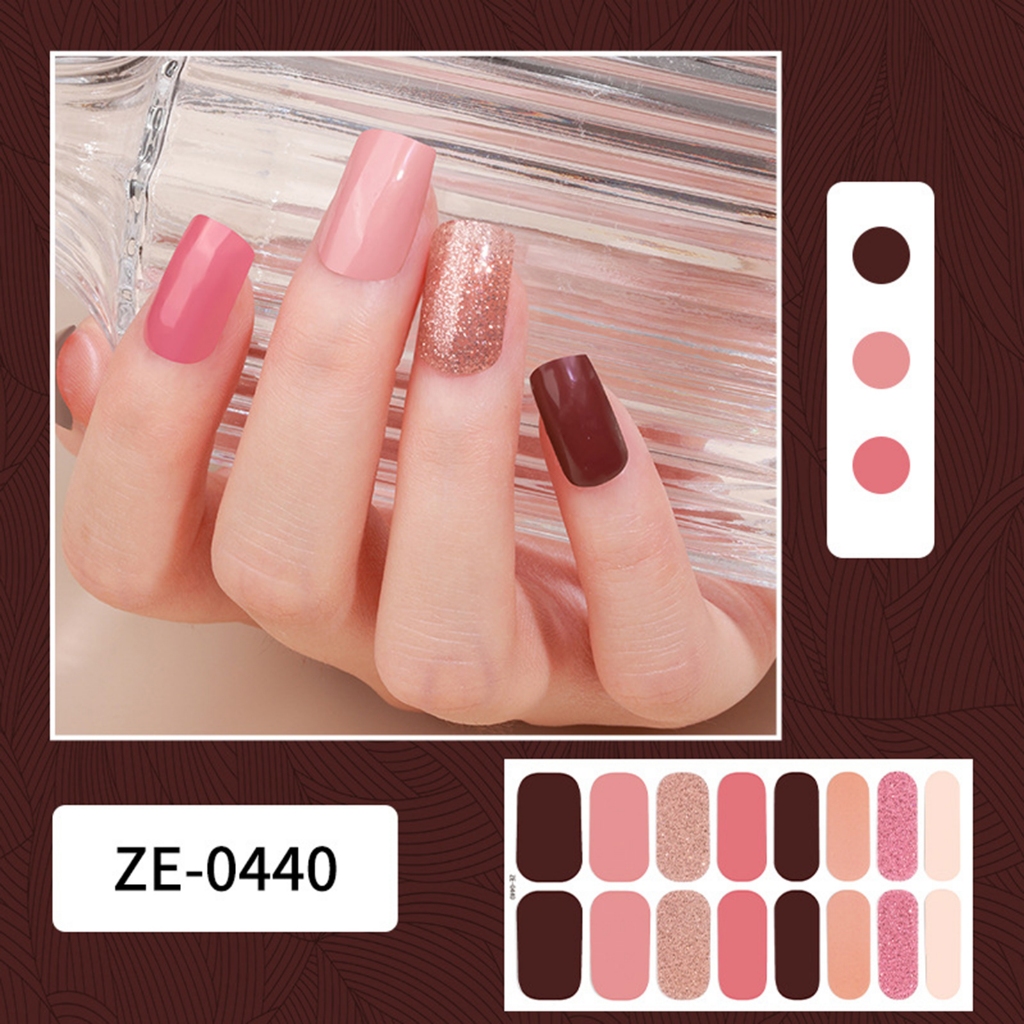 16 Chiếc Gel Bán Chữa Móng Tay Quấn Móng Tay Gel Ba Lan Dải Dành Cho Bé Gái Nữ
