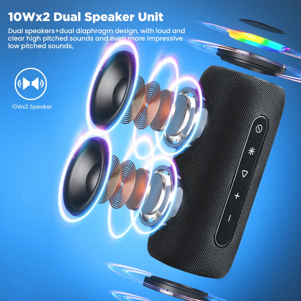 Aio Loa bluetooth 5.3 tws 20w Âm Thanh Hay Và Phụ Kiện