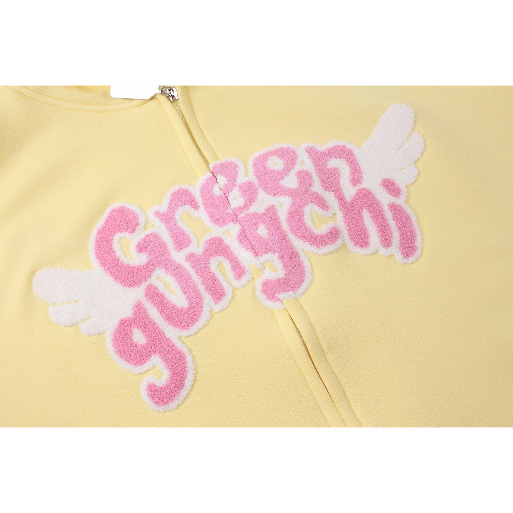 Áo Hoodie Thêu Hình Đôi Cánh Nhỏ Dễ Thương Phong Cách Nhật Bản Thời Trang Thu Đông Dành Cho Cặp Đôi