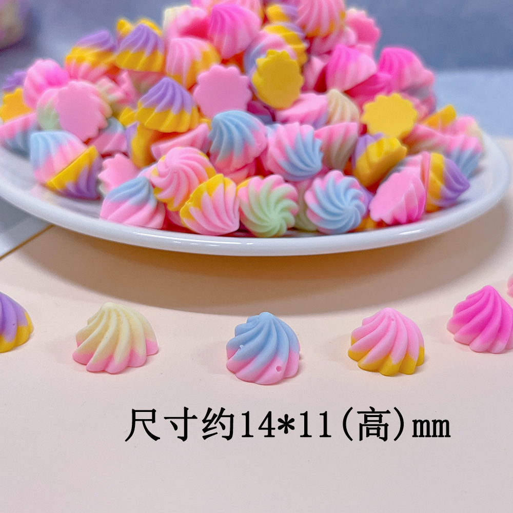 Giao hàng ngẫu nhiên các phụ kiện DIY kẹo đầy màu sắc, nhựa dễ thương 3D Stereo Jewelry Phụ kiện