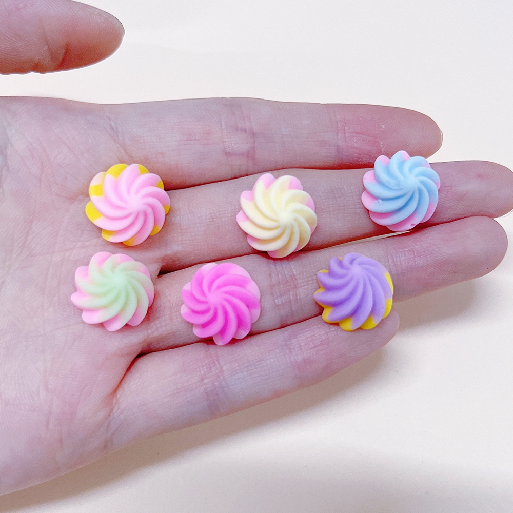 Giao hàng ngẫu nhiên các phụ kiện DIY kẹo đầy màu sắc, nhựa dễ thương 3D Stereo Jewelry Phụ kiện