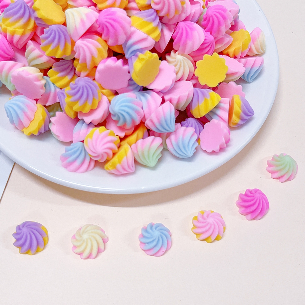 Giao hàng ngẫu nhiên các phụ kiện DIY kẹo đầy màu sắc, nhựa dễ thương 3D Stereo Jewelry Phụ kiện