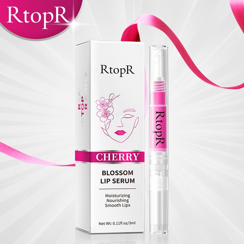 Serum Dưỡng Môi Hoa Anh Đào Rtopr Dưỡng Ẩm Ngăn Ngừa Nứt Nẻ Môi Giảm Khô Môi Lâu Trôi 3ml