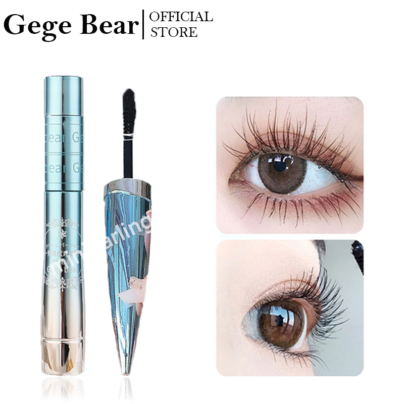 Gege Bear Mascara chuốt mi cong dài dày tự nnhiên lâu trôi chống nước không thấm mồ hôi và không dễ lem