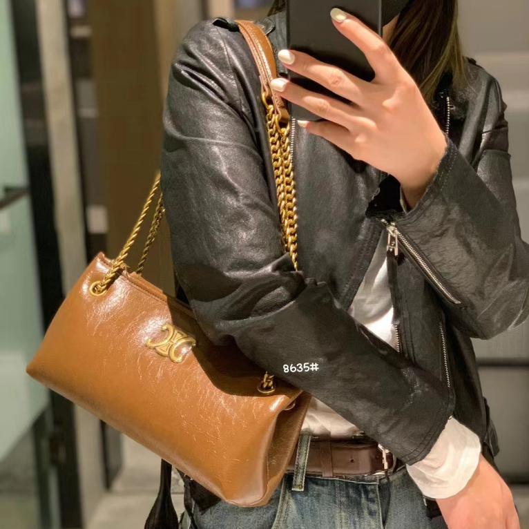 Túi Xách Da Bò Thật Đeo Vai Dung Tích Lớn Thời Trang Cho Nữ777777-1019