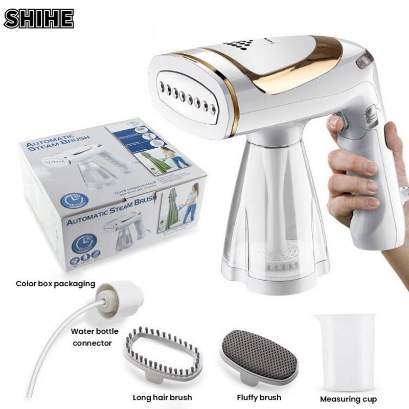 SHIHE Máy hấp quần áo du lịch, Máy tạo hơi nước du lịch có thể gập lại, Máy hấp quần áo cầm tay di động 1600W dạng đứng, Bàn ủi du lịch làm nóng nhanh với các mức hơi nước, Bình chứa nước có thể thay thế 250ml