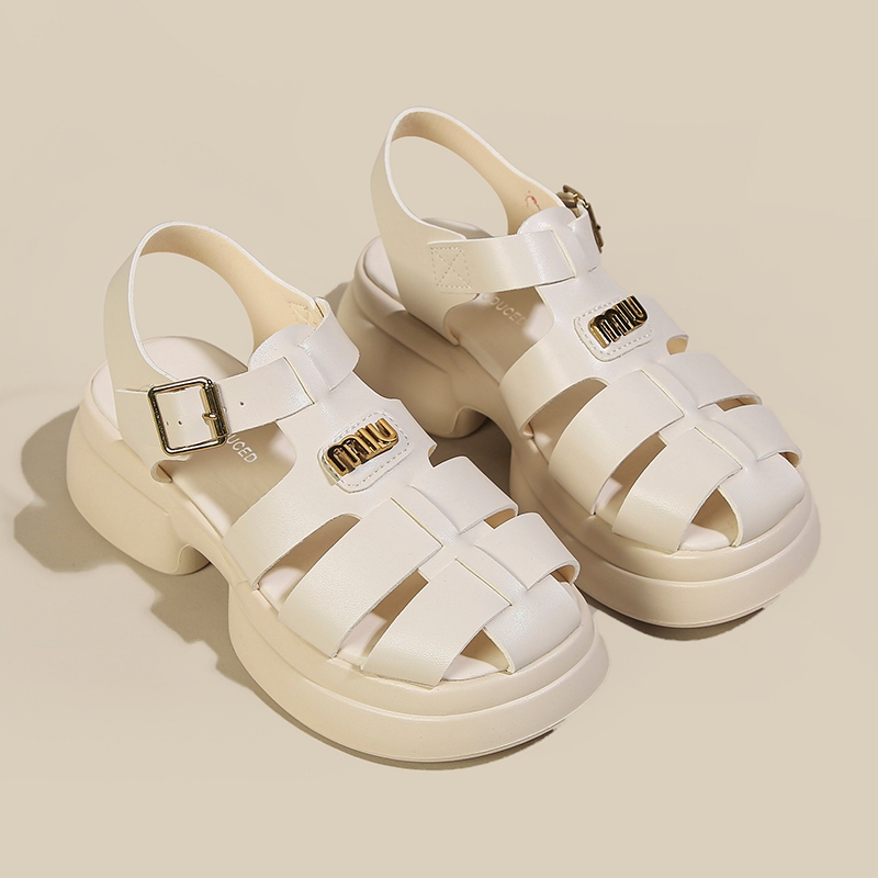 Giày Sandal nữ hottrend 2023 khoá cài  Cao Cấp Fullbox đế cao 5 phân siêu êm chân