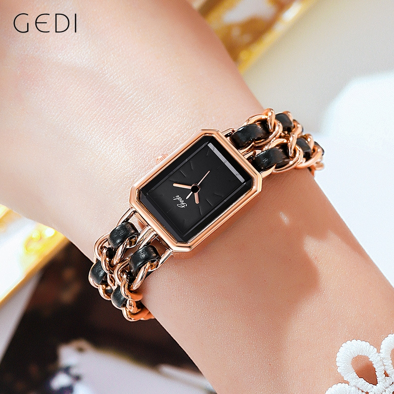 Đồng hồ nữ GEDI 52017 phối dây đeo thép