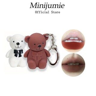Minijumie Son Môi Màu Nude Nhung Lì ARTVALUE Lâu Trôi Sắc Tố Cao Dạng Móc Khóa Hình Gấu Nghệ Thuật