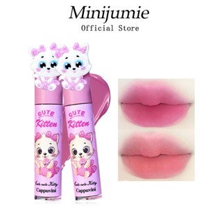   Hàng mới về Son kem Lì Cappuvini son bóng màu đỏ nude Thấm Nước Chống Khô Mịn Nhung Chống nội địa trung 