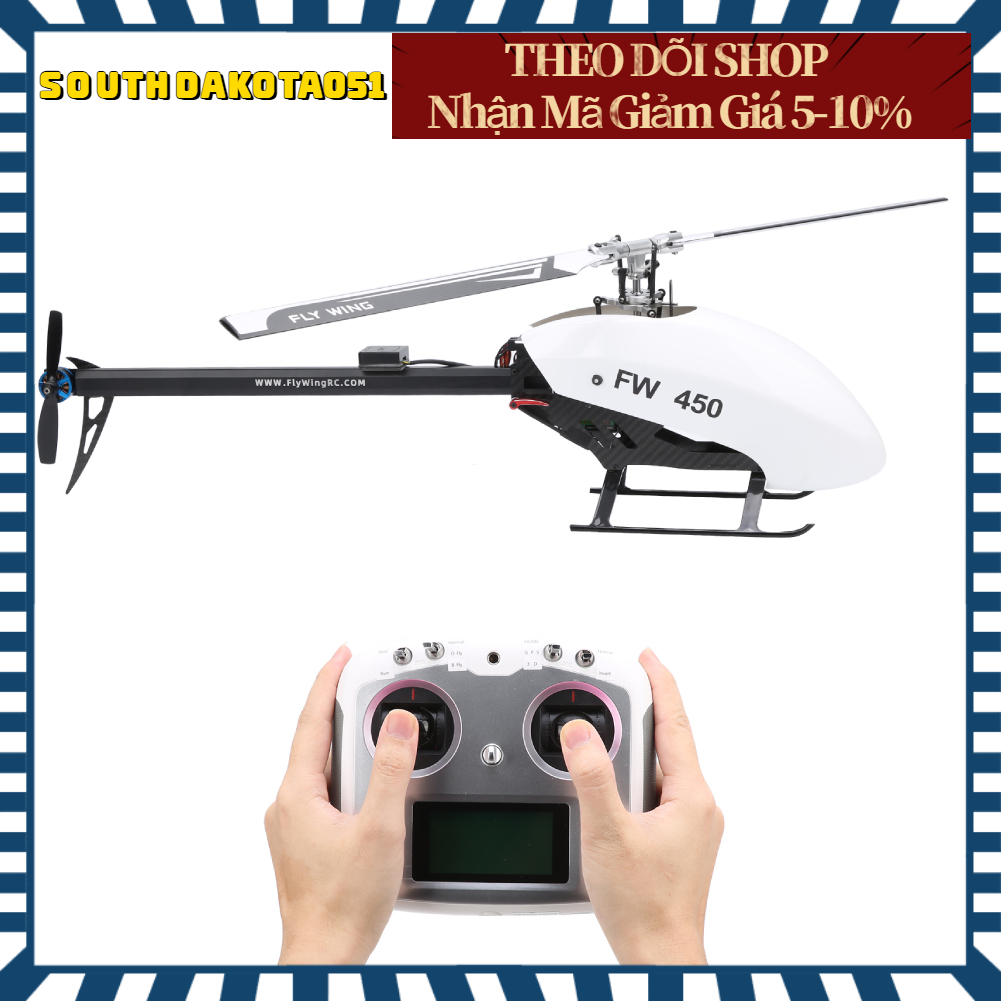 Máy Bay Trực Thăng Điều Khiển Từ Xa FW450 6CH FBL 3D Thông minh Onekey Return RC Helicopter 100-240V US【Southdakota051】