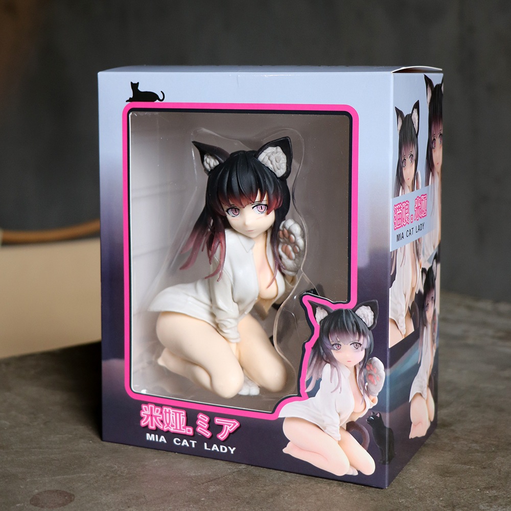 Dcter catgirl mia bishop rondo ayaka chan skytube Nhật Bản 14cm Đồ Chơi Sưu Tầm Búp Bê Hình Cô Gái Tai Mèo